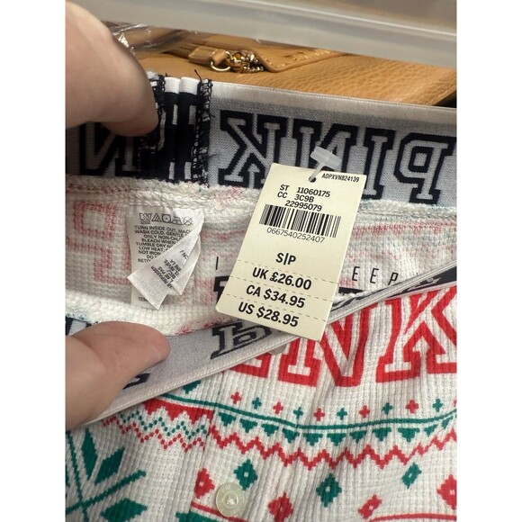 NWT Victoria’s Secret PINK Thermal Fair Isle Christmas Leggings Old Stock S/P - Picture 8 of 9